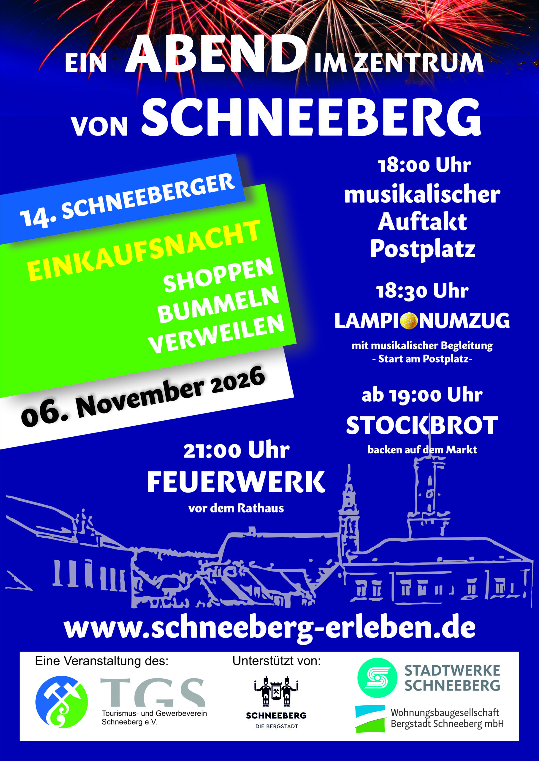 Veranstaltungen plakat einkaufsnacht 2026